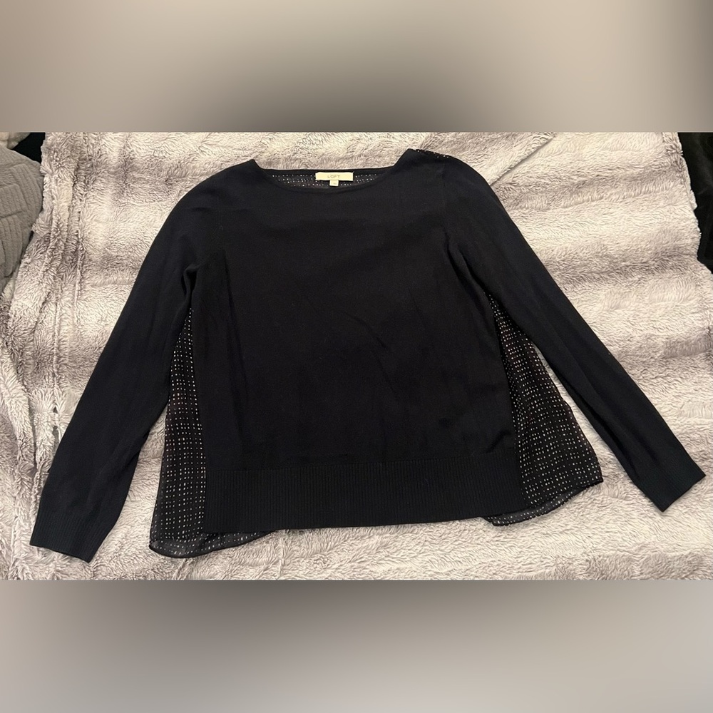 EUC LOFT Mixed Media Sweater